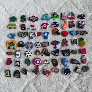 Jibbitz x Assorted Brands | 61 Assorted Boys Sports Croc Charms